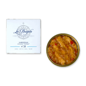Sardinas ''Xoubas'' in olijfolie nr. 35 van La Brujula